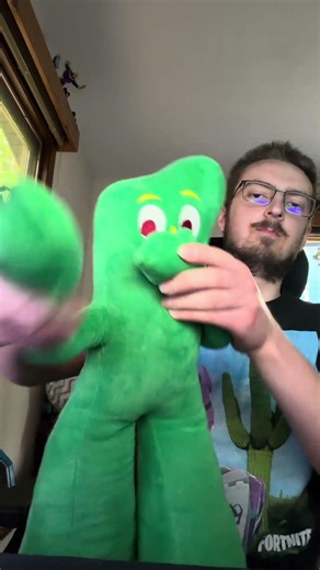 Gumby does the scuba wave
