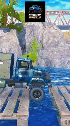 One Last Try to Escape the Deep Mud 😬🚛🔥 #MudRunner #Offroad #Mud #spintires #gaming #beamngdrive