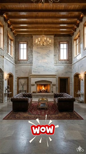 Luxury Ranch Fireplace Hall Makeover | Stunning High-End Interior Transformation USA#viral#shorts