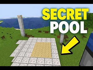 I Build a SECRET Hidden Pool in Minecraft! 🏊 Redstone Build Tutorial #minecraft #buildverse #gaming