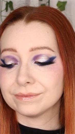 Blue and Purple Makeup Look using Sinister Love Ashes To Ashes palette