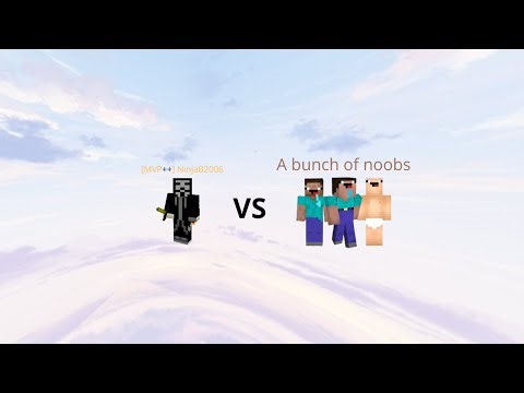 DOMINATING in lucky block skywars - 1:30 8 kill win!