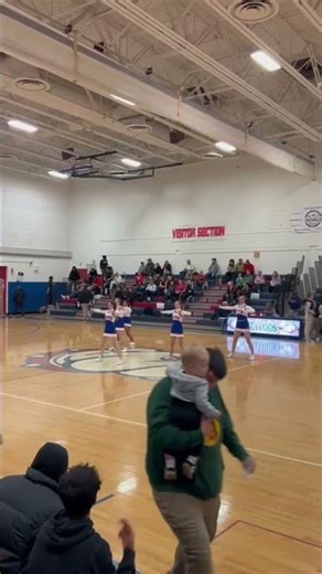 First halftime routine! ❤️🤍💙🐶 #music #cheer #cheerleading #cheerleader #confidence #edit #capcut