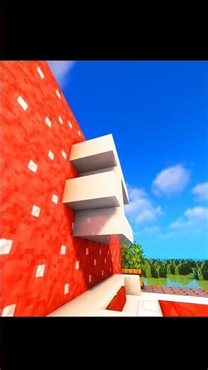 Minecraft Strawberry Bed Design 💀 (Killer) #minecraft #shorts