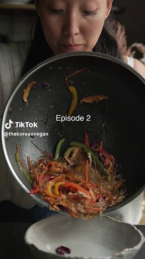 Healthy Korean Sweet Potato Noodles Japchae Recipe