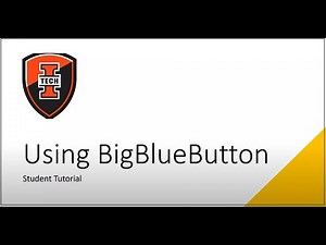Using BigBlueButton for Students at Indiana Tech