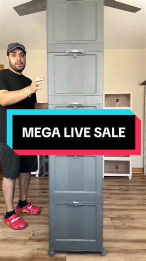 Join the live #stackablecontainers #storagesolutions #storage #cabinets #live