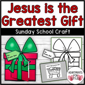 Jesus is the Greatest Gift Craft | Christmas Bible Craft | Birth of Jesus Craft