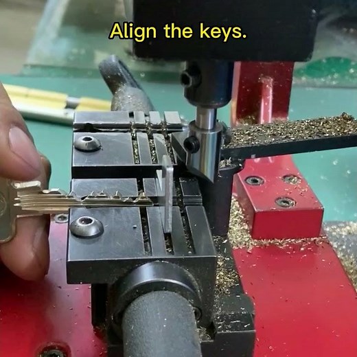 How to make medeco key on manual vertical key cutting machine?