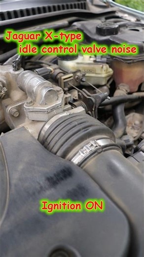 Jaguar X-type idle control valve making noise? It's normal!