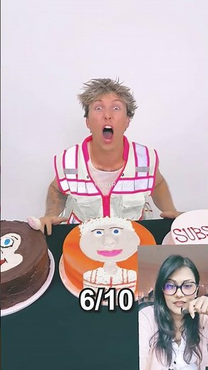 Ben Azelart vs Cam who makes best cake 🎂 #shorts #benazelart #staywild #cake #trending