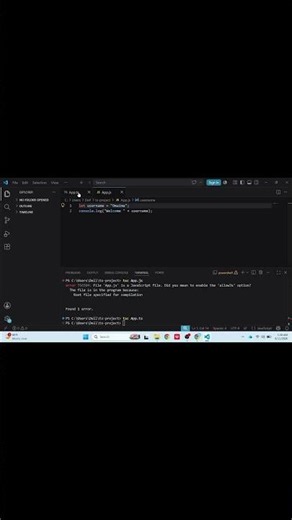 TypeScript to JavaScript 🔥 | Compile & Run with Node #Shorts