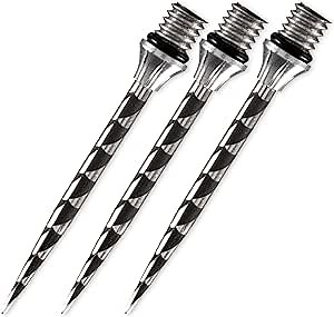 Shot! Darts Shark Dart Conversion Point, Cinder Grip, Made with Stainless Steel, 2BA Point Thread and Rubber O Rings, Handcrafted Professional Dart Set and Flights Made in New Zealand