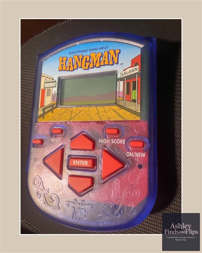 Ready for a nostalgic challenge? 🤔🎮 Introducing the Vintage 1995 Electronic Handheld Hangman Game from Milton Bradley! 🕹️✨ This charming device combines retro design with hours of entertainment. Perfect for family game nights or solo fun, it’s beautifully crafted to evoke warm memories while honing your word skills. Plus, it’s tested and working like a charm, ready to bring joy to your routine! 💡🎉 Unleash the fun with every guess for just $30.00! Are you in? 🙌 #RetroGaming #HangmanGame #Vi