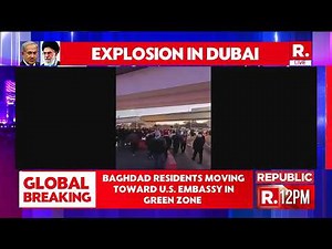 Baghdad Iraq Residents Moving Toward U.S Embassy In Green Zone | LIVE Visuals | Tehran On Edge