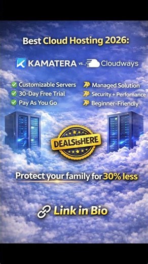 ☁️ Best Cloud Hosting 2026: Kamatera vs. Cloudways (Verified Codes) #shorts #Kamatera #cloudways