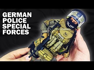 German police special forces operator action figure