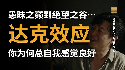 【愚者说】自洽的傻瓜vs痛苦的智者：达克效应——从“愚昧之巅”到“绝望之谷”认知升级的必经之路，普通人如何摆脱自我感觉良好的诅咒？