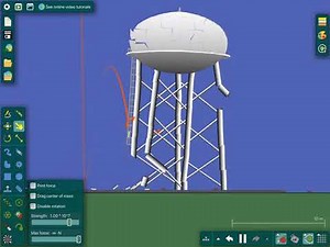 Water tower collapses