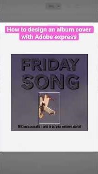 How to create album covers using Adobe Express.