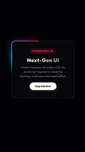 Make this Neon Gradient Border in Pure CSS ✨ #webdesign #shorts #viral