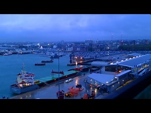 Sailaway from Ocean Cruise Terminal in Southampton, England Timelapse on 16th October 2022