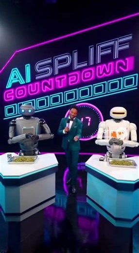 🤖⏳ AI Spliff Countdown Game Show Goes Off the Rails #shorts #funny