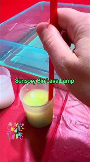 Sensory Bin Lava Lamp