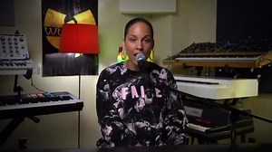 880K views · 10K reactions | Had to have some fun on The Late Show with Stephen Colbertlast night  gotta laugh too! Stay home, stay safe! Shoutout to my brother Flo Rida for the inspo. Full performance here: aliciakeys.lnk.to/MyHouse | Alicia Keys | Facebook