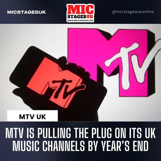 MTV is Pulling the Plug on Its UK Music Channels by Year’s End Five of MTV’s UK music video channels — MTV Music, MTV 80s, MTV 90s, Club MTV, and MTV Live — will stop broadcasting on December 31, 2025. Only the flagship MTV channel will remain, and it will no longer air music videos, instead featuring reality shows and unscripted content. Paramount Global cited shifting viewer habits toward streaming and social media platforms for the change. #UK #MTV #MusicTV #StreamingEra #MediaShift #BBCNews 