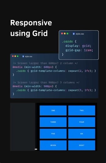 The grid-template-columns property specifies the number () of columns in a grid layout #grid #html