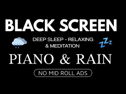 Dark Screen Rain Sounds 🌧️ Deep Sleep & Insomnia Relief