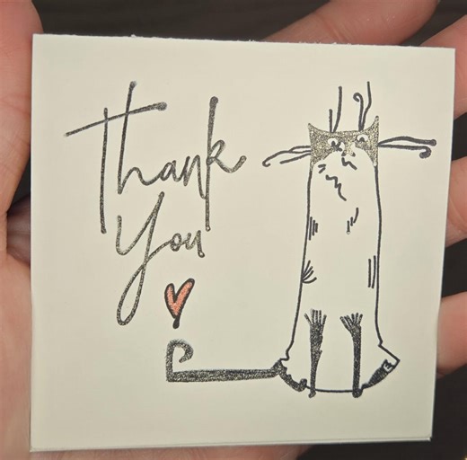 Mini Greeting Card 4 Pack - Kitty Theme - Etsy