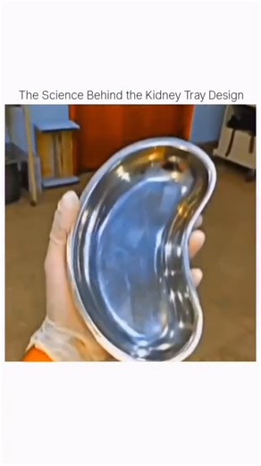 CertifiedExpert on Instagram: "The kidney tray isn’t shaped like that by accident; its design is pure applied science. The curved, kidney-like form allows doctors and nurses to hold it comfortably against the body without awkward angles, reducing spills during procedures. That smooth inward curve fits naturally along the patient’s waist, neck, or chest, making it easier to collect fluids, hold instruments, or receive medical waste safely. Its sloped edges and shallow depth are designed to contro