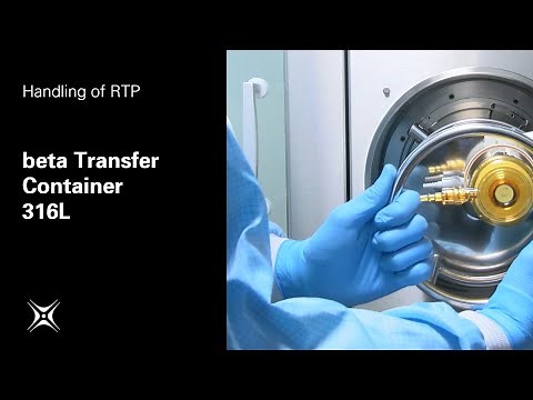 castus | beta Transfer Container 316 L | Handling of RTP
