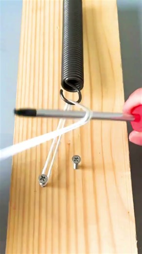 Quick Trick to Secure a Spring End #woodworking #shortvideo