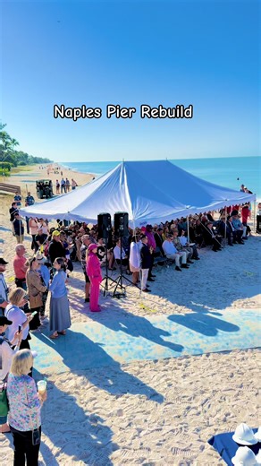 🌴✨ A big milestone for Naples. The rebuild of the iconic Naples Pier officially broke ground, marking the start of a new chapter for one of our most loved landmarks. Over the next four months, the damaged pier will be demolished. The plan is a new pier that is bigger and stronger, while keeping the charm and character everyone knows and loves. This time, it is being built to better withstand future storms. 🌊🏗️ Congressman Byron Donalds, along with city and county leaders, attended the ceremon