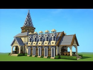 Minecraft: How To Build A Large Mansion House Tutorial ( 2019 )