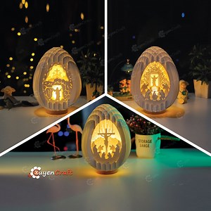 Jesus Risen Easter Egg 3D SVG PDF, Cricut, Cameo (digital Download) - Etsy