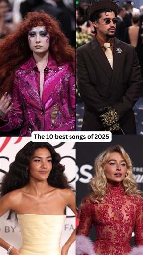 40K views · 154 reactions | Here are the best songs of 2025  What would you add to the list? Tell us below! And see the full lineup ➡ bit.ly/4psiM2J #SabrinaCarpenter #LadyGaga #ChappellRoan #BadBunny | Entertainment Weekly | Facebook