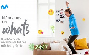 Manda un WhatsApp a Movistar para recibir atención inmediata