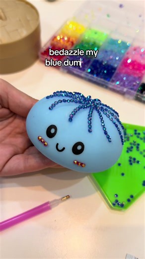 Bedazzle a Blue Dumpling: Glittery Craft Fun