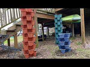 Dollar tree garden diy stackable planter | poor man’s greenstalk | ￼ Vertical garden