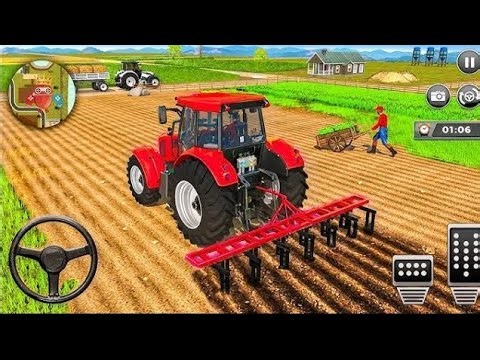 🚜 Tractor Game 3D – Farming Simulator Gameplay 🎮