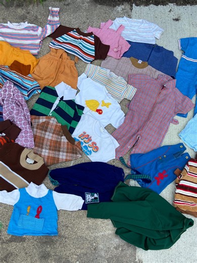 Vtg 70s-80 KIDS CLOTHING Lot // Vintage Children Baby Small Cottage Petite Dolls Bears Cartoon Bulk Plaid Tee Shirt Sweater Knit Toddler - Etsy