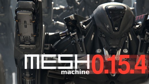 iBlender插件 MESHmachine 0.15.4 最新双语中文汉化版 网格机器 建模必备工具 Blender教程