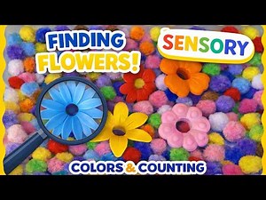 Spring Sensory Play for Toddlers | Learn Colors & Count