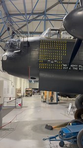 Avro Lancaster R5868 at @rafmuseum - and beside her, a 22,000 lb GRAND SLAM. This weapon was considered so valuable that if a sortie were aborted, the crew were required to return it to base. #warbirds #ww2 #wwii #ww2history #royalairforce | Daniel J Wheatcroft