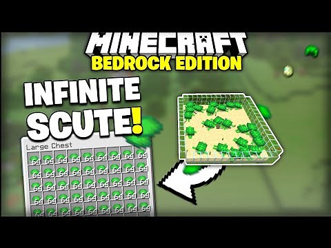 1.18 EASY TURTLE SCUTE FARM TUTORIAL IN MINECRAFT BEDROCK (MCPE, XBOX, PS, SWITCH PC)