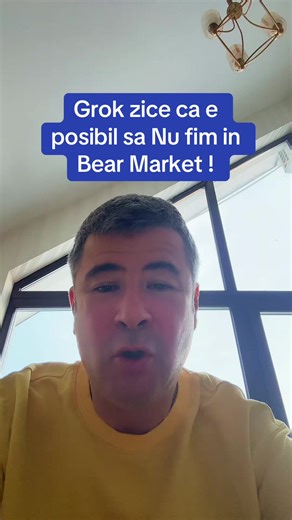 Grok zice ca e posibil sa Nu fim in Bear Market ! #fyp #mihaidaniel #crypto #bitcoin